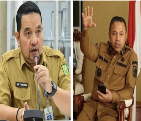 Nekat keluarkan izin HW Live House, Gubri Abdul Wahid (kanan) copot Plt Kadispar Riau, Ade Yudhistira (foto/int)